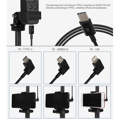 Cable Sunnylife OP-X9208 tipo C a tipo C para bolsillo OSMO, longitud: 1 m para DJI Osmo Pocket — imagen 5