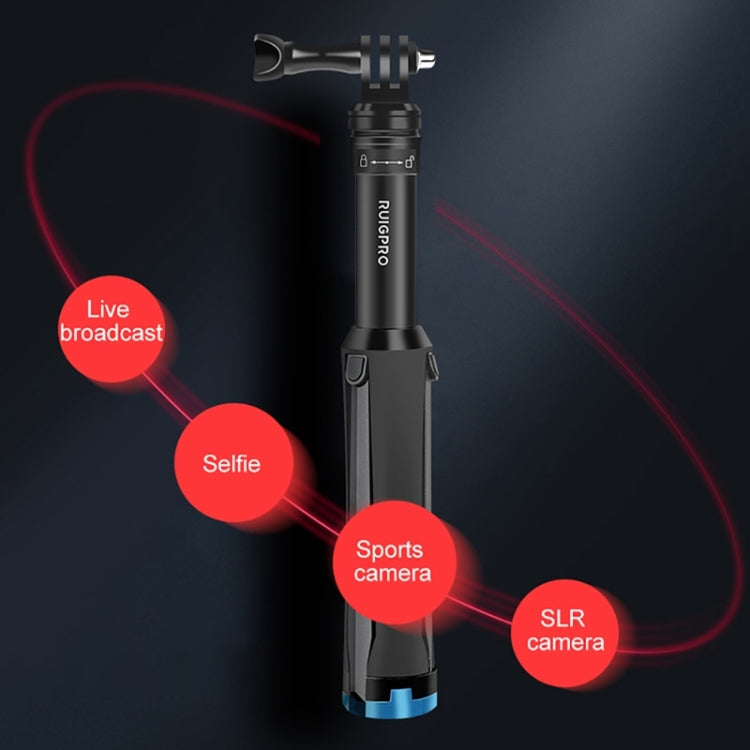 Trípode de mano de una RUIGPRO pieza para Selfie Stick, montura telescópica, GoPro HERO9 Black / HERO8 Black / 7/6/5/5 Sessi…