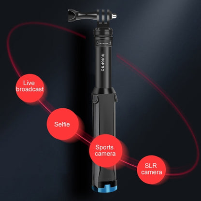 Trípode de mano de una RUIGPRO pieza para Selfie Stick, montura telescópica, GoPro HERO9 Black / HERO8 Black / 7/6/5/5 Sessi…