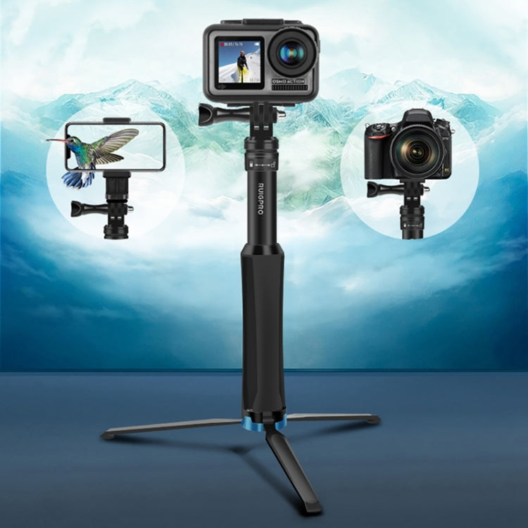 Trípode de mano de una RUIGPRO pieza para Selfie Stick, montura telescópica, GoPro HERO9 Black / HERO8 Black / 7/6/5/5 Sessi…