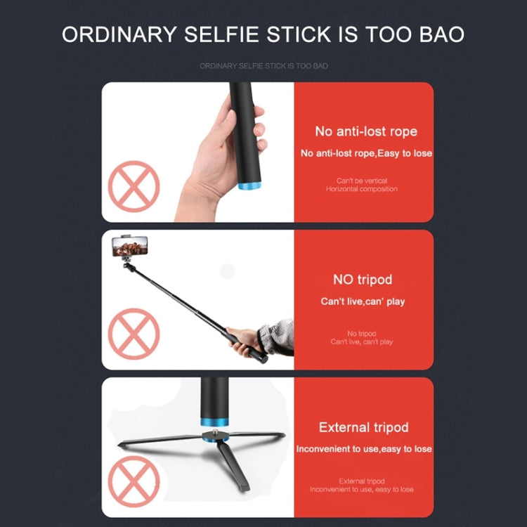 Trípode de mano de una RUIGPRO pieza para Selfie Stick, montura telescópica, GoPro HERO9 Black / HERO8 Black / 7/6/5/5 Sessi…