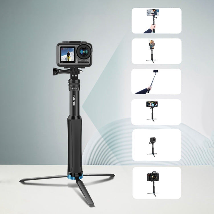 Trípode de mano de una RUIGPRO pieza para Selfie Stick, montura telescópica, GoPro HERO9 Black / HERO8 Black / 7/6/5/5 Sessi…