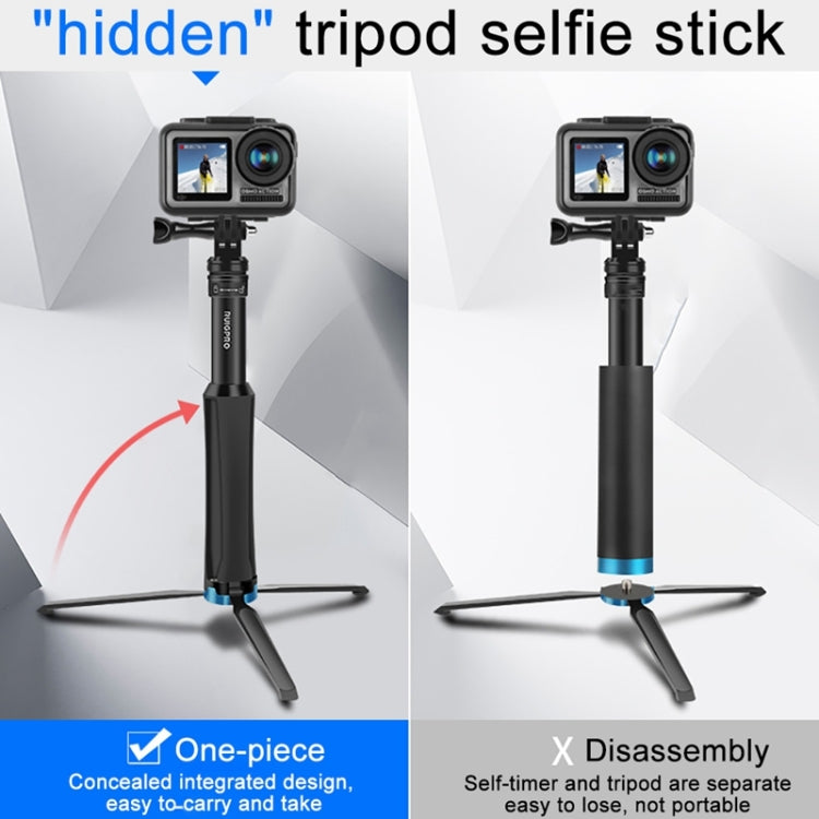 Trípode de mano de una RUIGPRO pieza para Selfie Stick, montura telescópica, GoPro HERO9 Black / HERO8 Black / 7/6/5/5 Sessi…