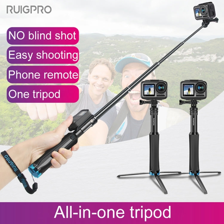 Trípode de mano de una RUIGPRO pieza para Selfie Stick, montura telescópica, GoPro HERO9 Black / HERO8 Black / 7/6/5/5 Sessi…