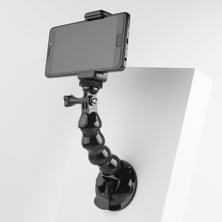 Soporte de abrazadera flexible con mordazas de ventosa para GoPro Hero11 Black / HERO10 Black /9 Black / HERO8 Black /7/6/5/…