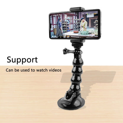 Soporte de abrazadera flexible con mordazas de ventosa para GoPro Hero11 Black / HERO10 Black /9 Black / HERO8 Black /7/6/5/…