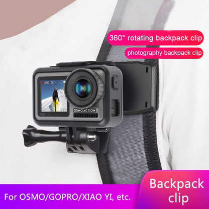 Mochila RUIGPRO 360 grados de rotación Rec-Mounts Clip Abrazadera de montaje con tornillo para GoPro HERO9 Black / HERO8 Bla…