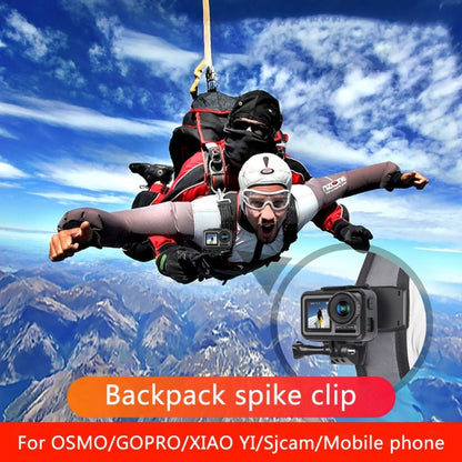 Mochila RUIGPRO 360 grados de rotación Rec-Mounts Clip Abrazadera de montaje con tornillo para GoPro HERO9 Black / HERO8 Bla…