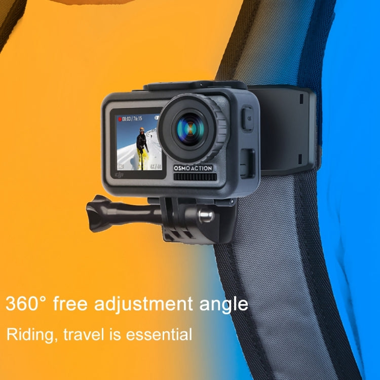Mochila RUIGPRO 360 grados de rotación Rec-Mounts Clip Abrazadera de montaje con tornillo para GoPro HERO9 Black / HERO8 Bla…