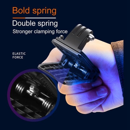 Mochila RUIGPRO 360 grados de rotación Rec-Mounts Clip Abrazadera de montaje con tornillo para GoPro HERO9 Black / HERO8 Bla…