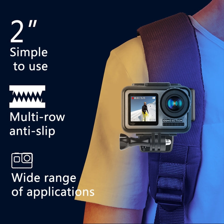 Mochila RUIGPRO 360 grados de rotación Rec-Mounts Clip Abrazadera de montaje + Abrazadera de teléfono para GoPro HERO9 Black…