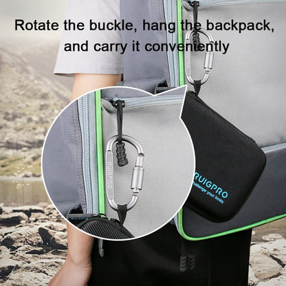 Estuche RUIGPRO portátil impermeable a prueba de golpes, Tamaño: 28 cm x 19,7 cm x 6,8 cm para DJI Osmo Action (negro) — ima…