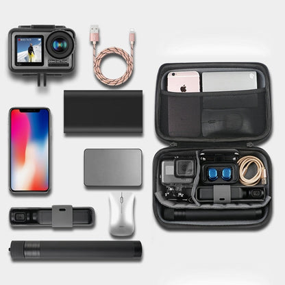 Estuche RUIGPRO portátil impermeable a prueba de golpes, Tamaño: 28 cm x 19,7 cm x 6,8 cm para DJI Osmo Action (negro) — ima…