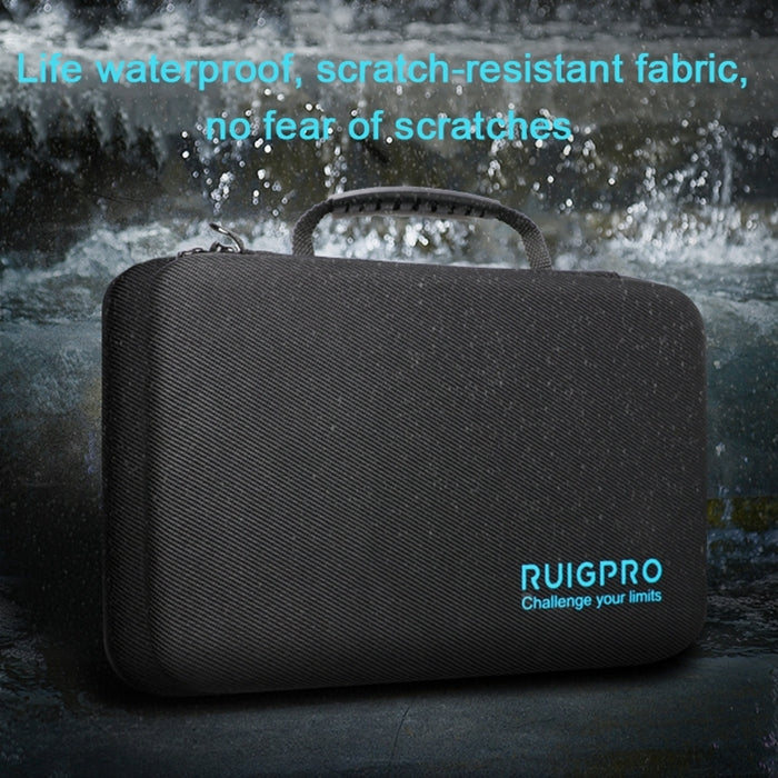 Estuche RUIGPRO portátil impermeable a prueba de golpes, Tamaño: 28 cm x 19,7 cm x 6,8 cm para DJI Osmo Action (negro) — ima…