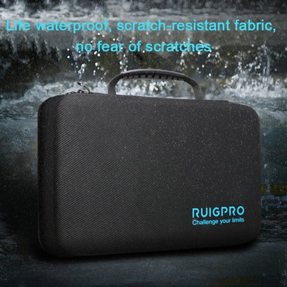 Estuche RUIGPRO portátil impermeable a prueba de golpes, Tamaño: 28 cm x 19,7 cm x 6,8 cm para DJI Osmo Action (negro) — ima…