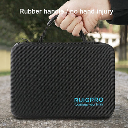Estuche RUIGPRO portátil impermeable a prueba de golpes, Tamaño: 28 cm x 19,7 cm x 6,8 cm para DJI Osmo Action (negro) — ima…