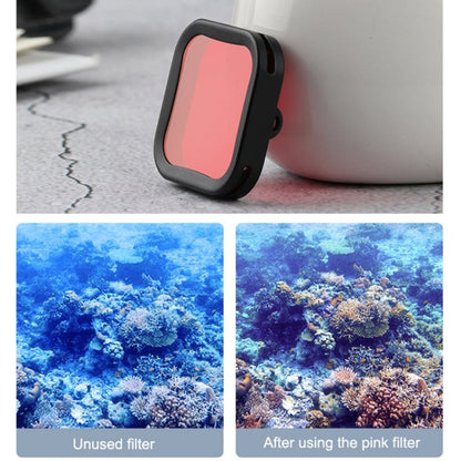Filtro de lente de color de buceo de carcasa para DJI Osmo Action (rosa) — imagen 3