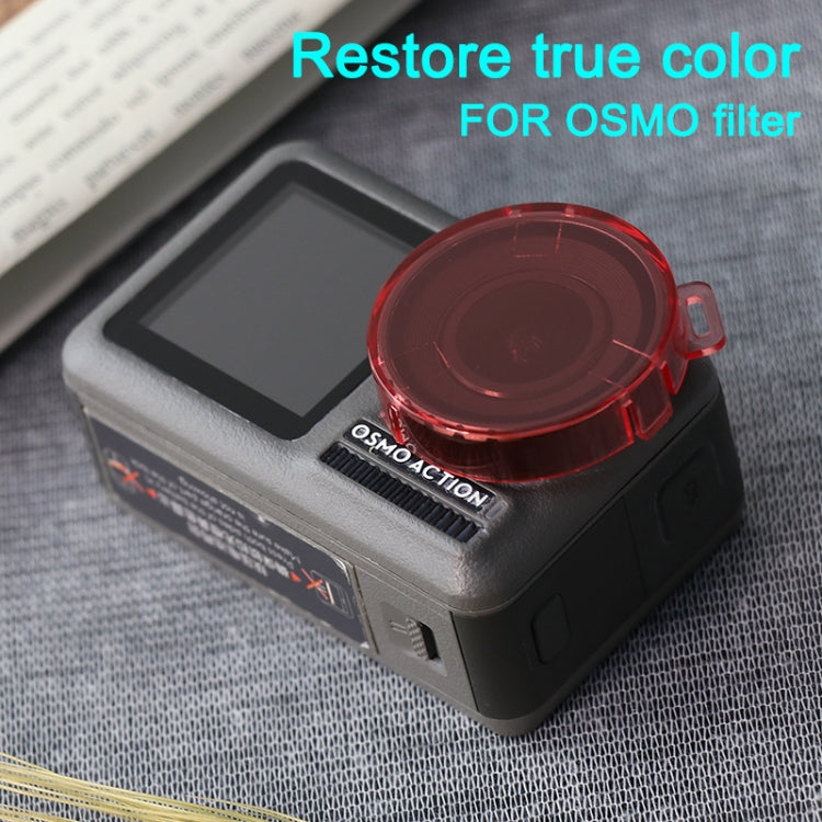 Filtro de lente de color de forma redonda a presión para DJI Osmo Action (rosa) — imagen 5