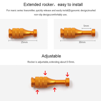 STARTRC 1106055 Dron Control remoto retráctil Ajuste de aleación de aluminio Rocker para DJI Mavic 2 Pro — imagen 9