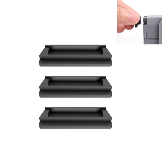 Batería de silicona 3 PCS Sunnylife -DC258 Tapón de polvo de para DJI Mavic 2 / Mavic Air 2 (Negro) para DJI DJI Mavic 2, DJ…