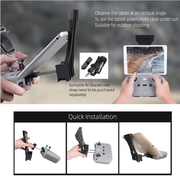 Soporte de extensión de placa Sunnylife -Q9293 de control remoto para DJI Mavic Air 2 — imagen 6