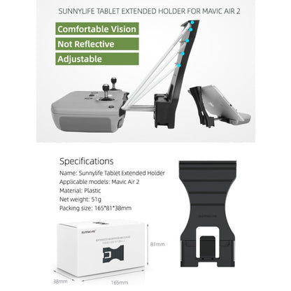 Soporte de extensión de placa Sunnylife -Q9293 de control remoto para DJI Mavic Air 2 — imagen 7