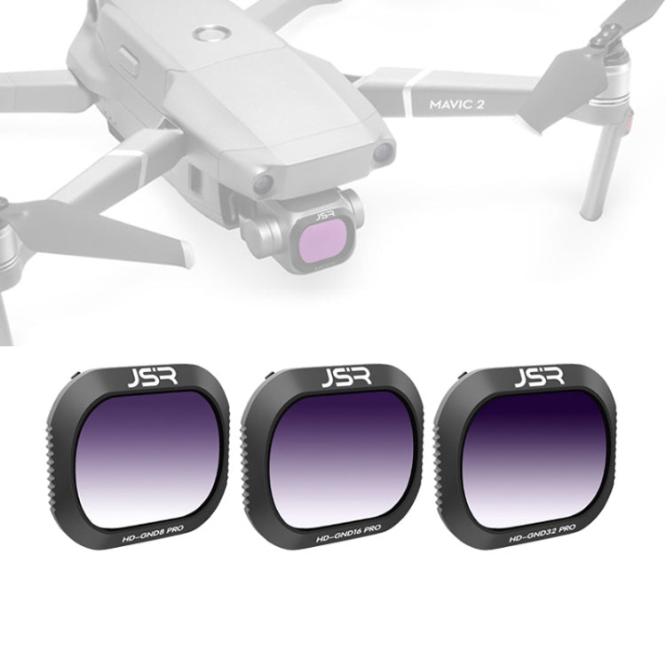Filtro de lente JSR Dron 3 en 1 Gradient GND8 + GND16 + GND32 para DJI Mavic 2 Pro