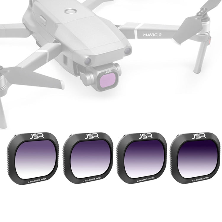 Filtro de lente JSR Dron 4 en 1 Gradient GND4 + GND8 + GND16 + GND32 para DJI Mavic 2 Pro