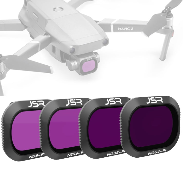 Filtro de lente JSR Dron 4 en 1 ND8PL + ND16PL + ND32PL + ND64PL para DJI Mavic 2 Pro