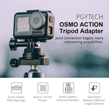 Trípode PGYTECH P-11B-023 Adaptador de para DJI Osmo Action (negro) — imagen 4
