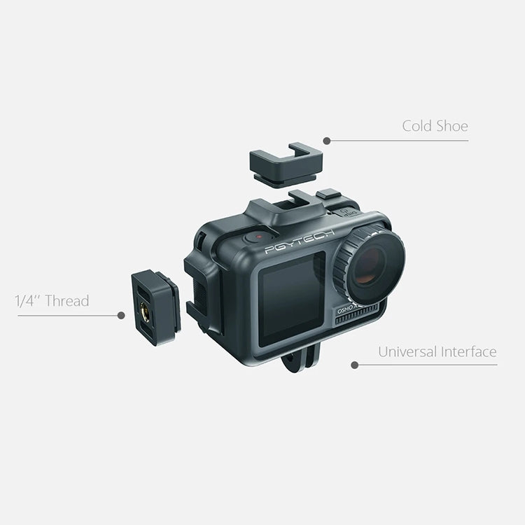 Jaula de conejo PGYTECH P-11B-010 Cámara deportiva Accesorio de Vlog para DJI Osmo Action — imagen 2