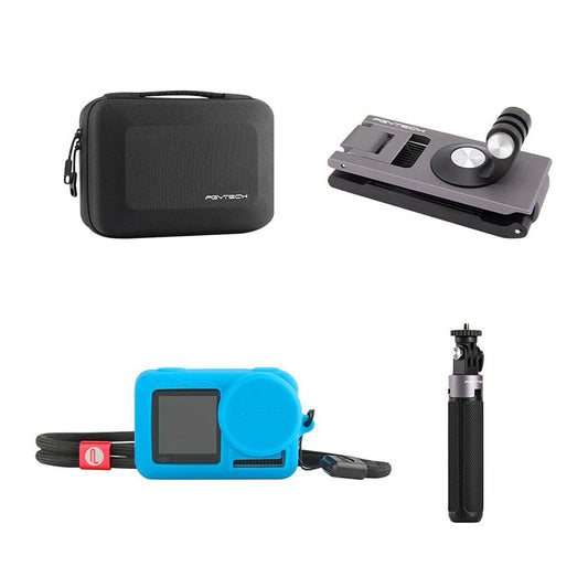 Trípode PGYTECH P-11B-027 Mochila Clip Bolsa de almacenamiento Kit de viaje para DJI Osmo Action