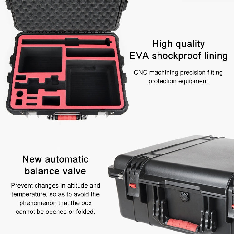 Estuche PGYTECH P-RH-001 rígido a prueba de golpes a prueba de golpes a prueba de explosiones, Tamaño: 63.4x50.3cm (Negro) —…
