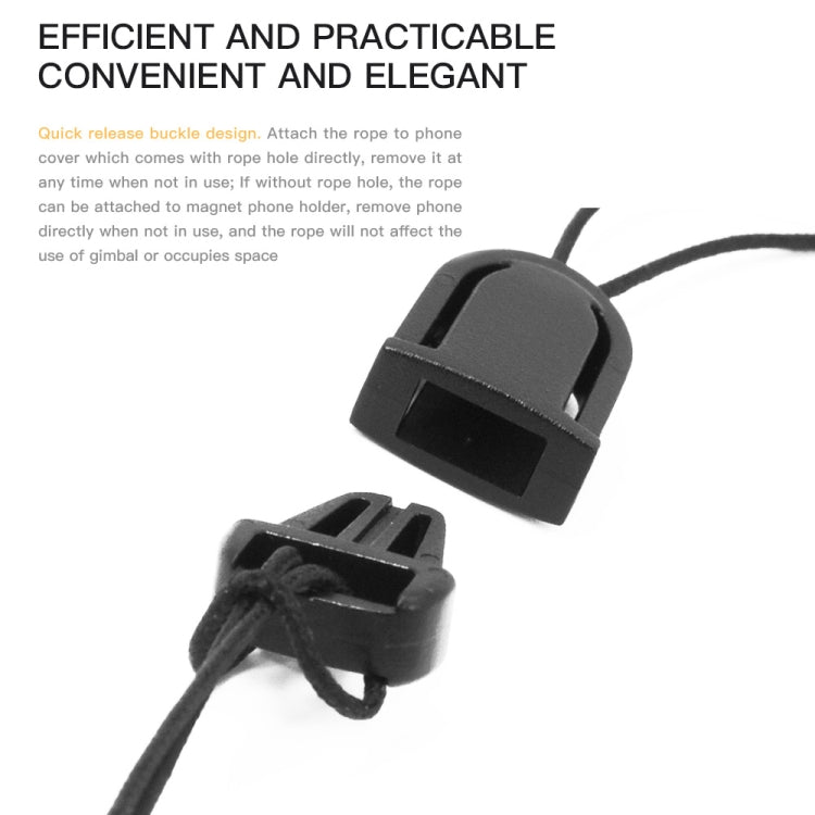 Soporte STARTRC para teléfono Clip Correa de cuerda anti-perdida Anti-caída (Negro) — imagen 7