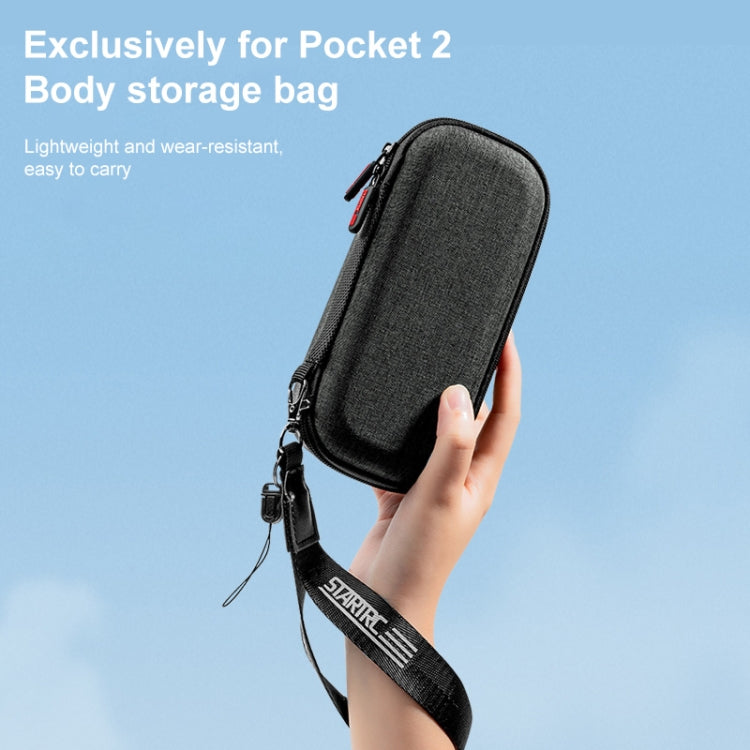 Estuche STARTRC rígido de transporte portátil de Dacron para almacenamiento de cuerpo para DJI Osmo Pocket 2 (Gris) — imagen…