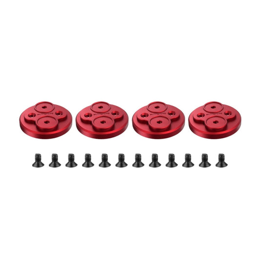 Cubierta protectora de metal para motor Sunnylife de 4 piezas para DJI Mini 2 (rojo) — imagen 2
