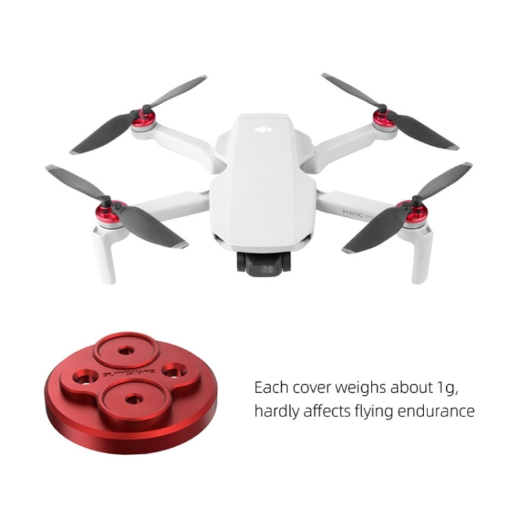 Cubierta protectora de metal para motor Sunnylife de 4 piezas para DJI Mini 2 (negro) — imagen 6