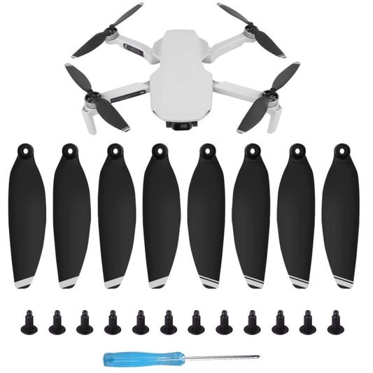 Set 8 PCS / Sunnylife 4726F Hélices de ala de liberación rápida de bajo ruido para DJI Mavic Mini / Mini 2 SE / Mini SE (Pla…