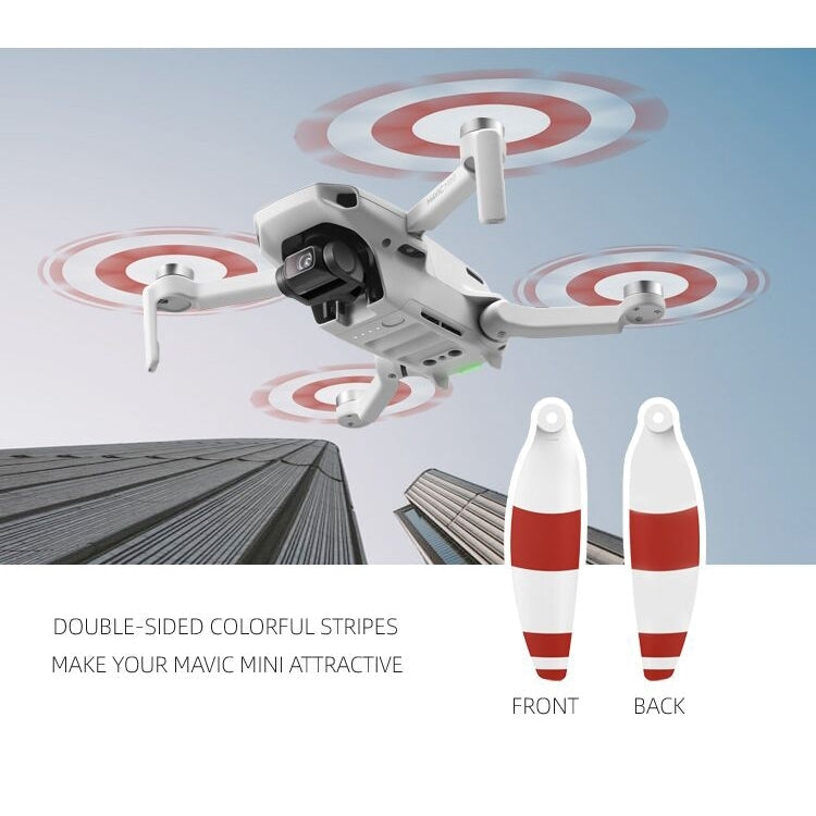 Set 8 PCS / Sunnylife 4726F Hélices de ala de liberación rápida de bajo ruido para DJI Mavic Mini / Mini 2 SE / Mini SE (Pla…