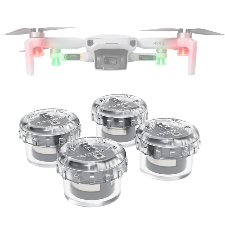 Luz indicadora de luz LED estroboscópica nocturna Sunnylife 2-Verde + 2-Roja para DJI Mavic 2 / Mavic Air 2 para DJI DJI Mav…