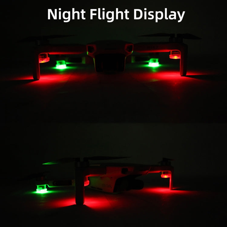 Luz indicadora de luz LED estroboscópica nocturna Sunnylife 2-Verde + 2-Roja para DJI Mavic 2 / Mavic Air 2 para DJI DJI Mav…