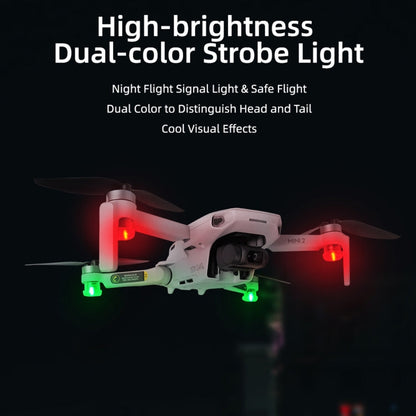 Luz indicadora de luz LED estroboscópica nocturna Sunnylife 2-Verde + 2-Roja para DJI Mavic 2 / Mavic Air 2 para DJI DJI Mav…