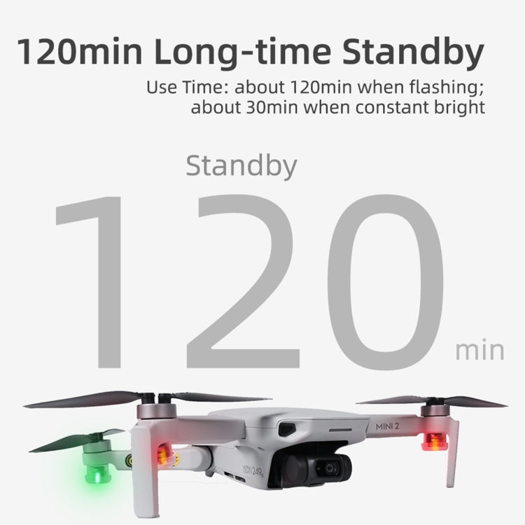 Luz indicadora de luz LED estroboscópica nocturna Sunnylife 2-Verde + 2-Roja para DJI Mavic 2 / Mavic Air 2 para DJI DJI Mav…