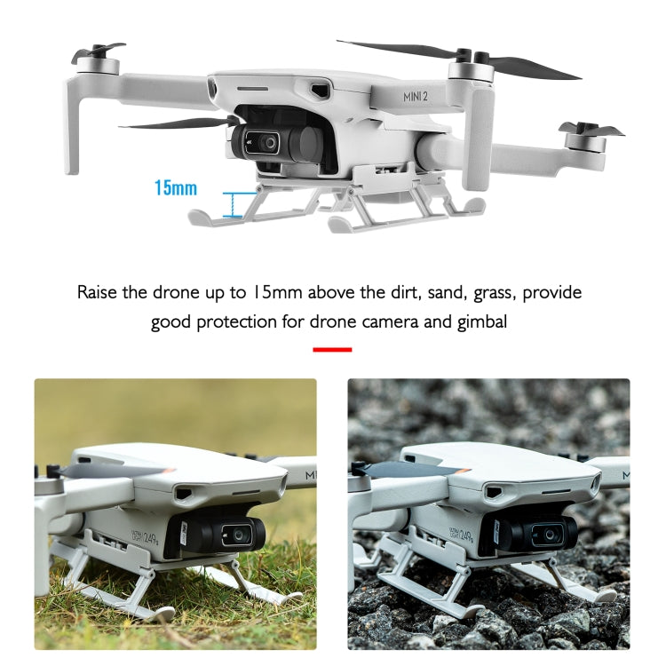 Soporte STARTRC 1109190 extensor de altura de tren de aterrizaje anticolisión de liberación rápida plegable para DJI Mavic M…