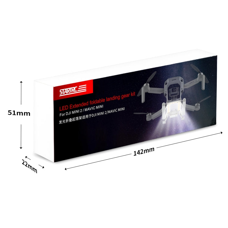 Soporte STARTRC 1109190 extensor de altura de tren de aterrizaje anticolisión de liberación rápida plegable para DJI Mavic M…