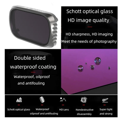 Filtro de lente JSR KS ND1000, marco de aluminio para DJI Air 2S — imagen 3