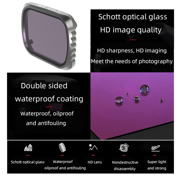 Filtro de lente JSR KS ND8PL, marco de aluminio para DJI Air 2S — imagen 3