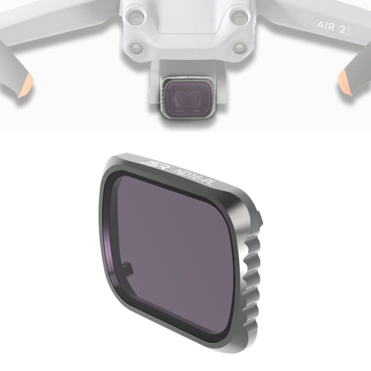 Filtro de lente JSR KS ND16PL, marco de aluminio para DJI Air 2S