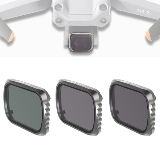 Filtro de lente JSR KS CPL + ND8 + ND16, marco de aluminio para DJI Air 2S