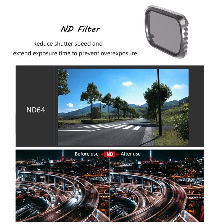 Filtro de lente JSR KS CPL + ND8 + ND16, marco de aluminio para DJI Air 2S — imagen 4